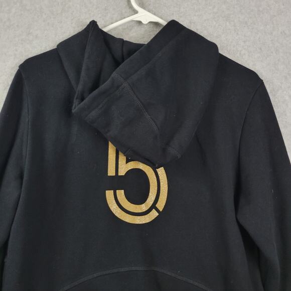 Goal Five Canada Soccer Black LS Zip Up Hoodie Sweatshirt Women's Large Pockets - Picture 7 of 13